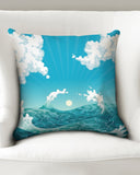 Wave Runner SMC Throw Pillow Case 18"x18"