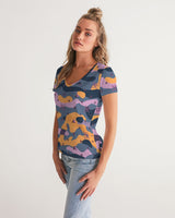 Pink Camo SMC Women's V-Neck Tee