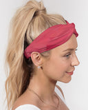 Pink Triangles SMC Twist Knot Headband Set