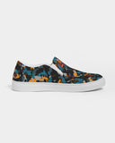 Blue and Orange Camo SMC Women's Slip-On Canvas Shoe