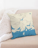 Sea Birds SMC Throw Pillow Case 20"x20"