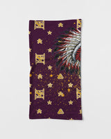 Burgundy Gold Splatter SMC Neck Gaiter Set