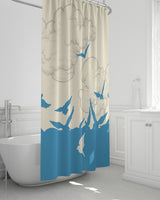 Sea Birds SMC Shower Curtain 72"x72"