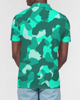 Lime Green Camo SMC Men's Slim Fit Polo