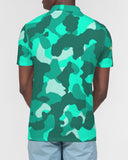 Lime Green Camo SMC Men's Slim Fit Polo