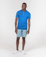 Blue Wrinkle SMC Men's Slim Fit Polo