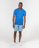 Blue Wrinkle SMC Men's Slim Fit Polo