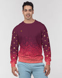 Burgundy Graffiti Spray SMC Men's Pullover Sweater