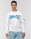 StateMint Blue Logo Men's Classic French Terry Crewneck Pullover