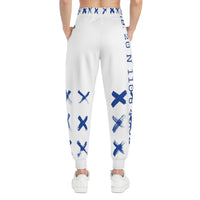 Blue X'ed Out Joggers