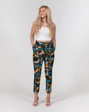 Blue and Orange Camo SMC Women's Belted Tapered Pants