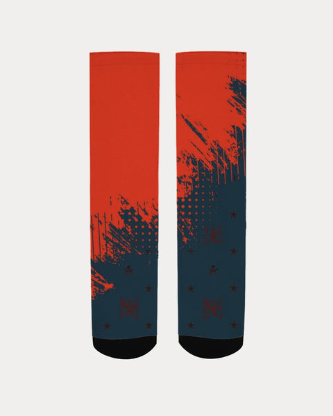 Red and Black City SMC Men's Socks