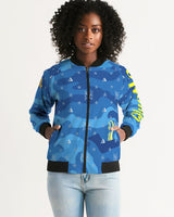 Blue Camo SMC Women's Bomber Jacket