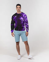 Purple Spark SMC Men's Classic French Terry Crewneck Pullover