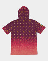 Burgundy Graffiti Spray SMC Men'sHoodie