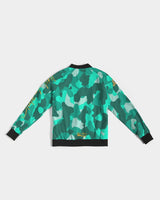 Lime Green Camo SMC Women's Bomber Jacket