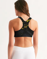 Black & Yellow SMC Women's Sports Bra