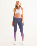 Purple Graffiti Spray SMC Women's Yoga Pants