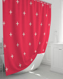 Stars SMC Red Shower Curtain 72"x72"