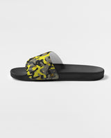 Yellow Grey Camo Women's Slide Sandal