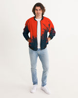 Red and Black City SMC Men's Bomber Jacket