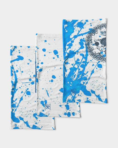 Blue Splatter SMC1 Neck Gaiter Set