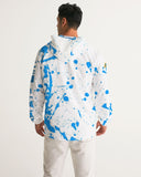 Blue Splatter SMC1 Men's Windbreaker