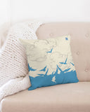 Sea Birds SMC Throw Pillow Case 18"x18"