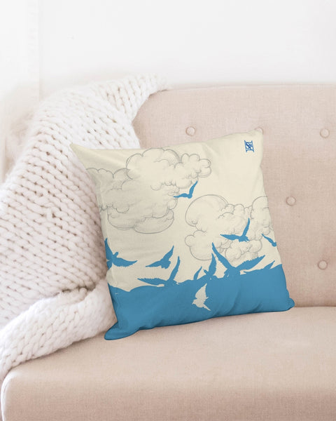 Sea Birds SMC Throw Pillow Case 18"x18"