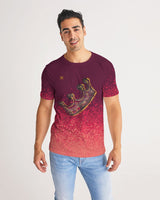 Burgundy Graffiti Spray SMC Men's Tee