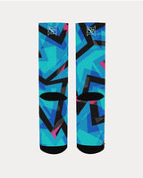 Blue Neon SMC Men's Socks