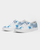 Blue Splatter SMC1 Men's Slip-On Canvas Shoe