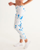 Blue Splatter SMC1 Women's Yoga Pants