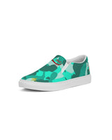 Lime Green Camo SMC Women's Slip-On Canvas Shoe