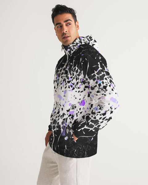 Shattered Glass Men's Windbreaker