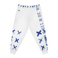 Blue X'ed Out Joggers