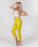 Yellow Paper SMC Women's Belted Tapered Pants