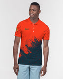 Red and Black City SMC Men's Slim Fit  Polo