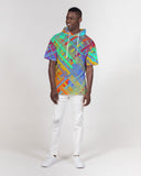 Color Glitchy SMC Men's Premium Heavyweight Short Sleeve Hoodie