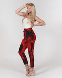 Red Camo SMC x2 Women's Belted Tapered Pants