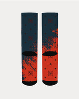 Red and Black City SMC Women's Socks