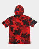 Red Camo SMC x2 Men's Premium Heavyweight Short Sleeve Hoodie