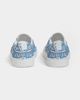 Blue Splatter SMC1 Women's Slip-On Canvas Shoe