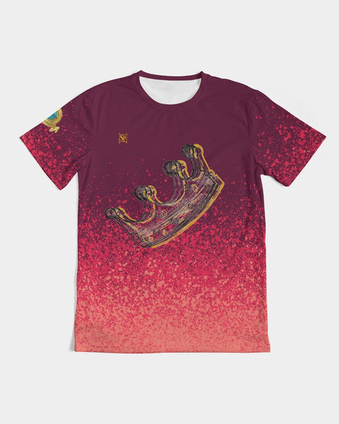 Burgundy Graffiti Spray SMC Men's Tee