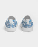 Blue Splatter SMC1 Men's Slip-On Canvas Shoe