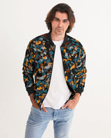 Blue and Orange Camo SMC Men's Bomber Jacket