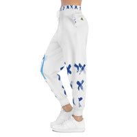 Blue X'ed Out Joggers