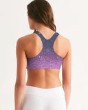 Purple Graffiti Spray SMC Women's Seamless Sports Bra