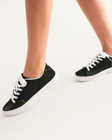 Black & Yellow SMC Women's Faux-Leather Sneaker