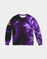 Purple Spark SMC Men's Classic French Terry Crewneck Pullover